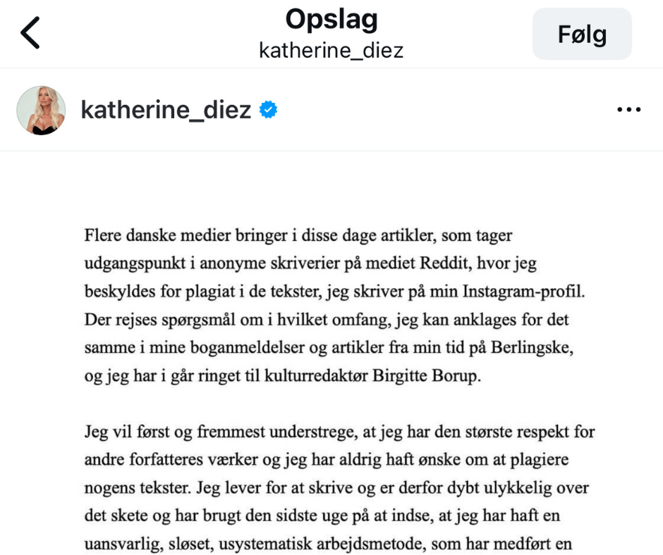 Instagram er de kendtes yndlingsplatform til krisekommunikation